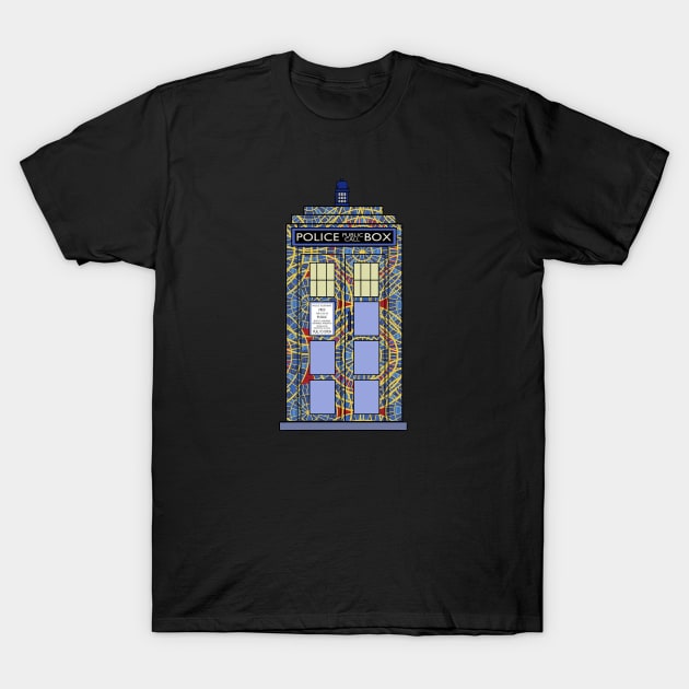 DragonCon Marriott Carpet TARDIS Atlanta T-Shirt by RetroZest